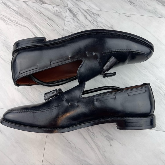 •Allen Edmonds Grayson Men 14 2A Black Tassel Leather Loafer Slip On Dress Shoes - Picture 4 of 13